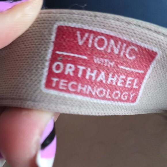 VIONIC ( 9 ) TIDE  Podiatrist-Designed Footbed Orthotic Support Leather Sequin - Picture 10 of 10